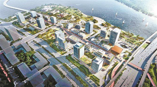 新兴科创产业园A1地块26栋楼全面封顶，明年底交付