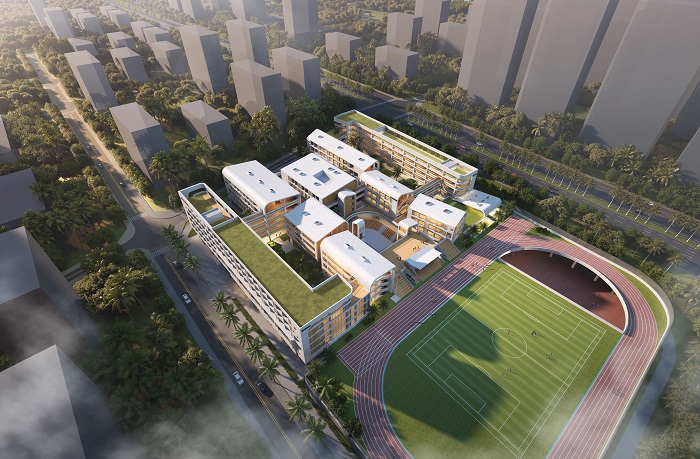 马銮湾新城南岛九年制学校主体结构工程已完工.jpg